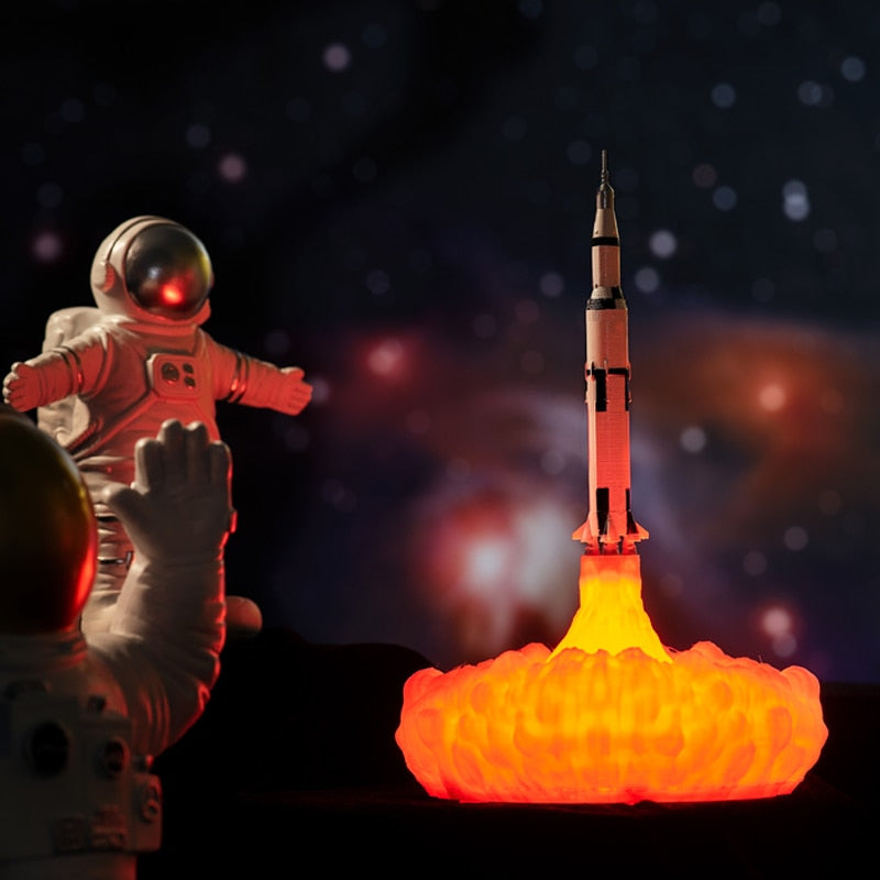 #196 Space Rocket Lamp