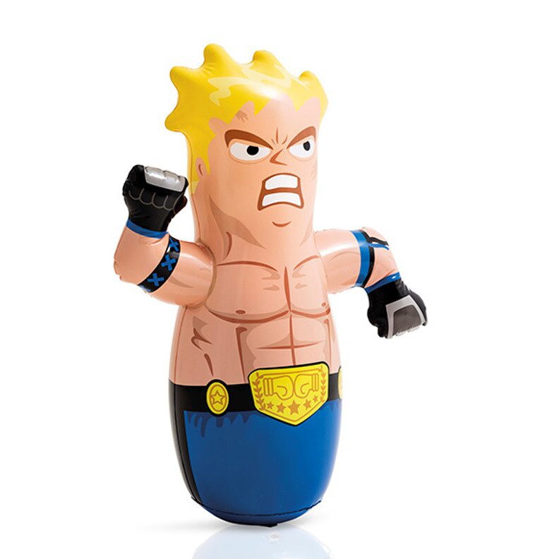 #98 Fun Boxing Doll Tumbler Wrestler Cartoon Play Inflatable Toy Outdoor CS Children Inflatable Bunker for 3-10 Kid Physical