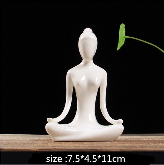#69-10 Yoga Girl Posture Ornaments