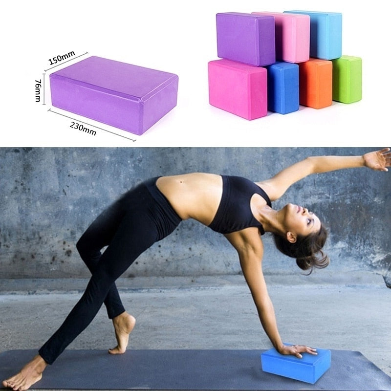 #82 1pc Thickened High Density EVA Yoga Bricks Eco-friendly Solid Foaming Yoga Blocks Home Gym Fitness Tool Yoga Accessories